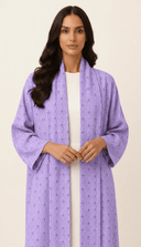 The Sireen Elegant Eyelet Abaya - TAL by The Abaya Lab