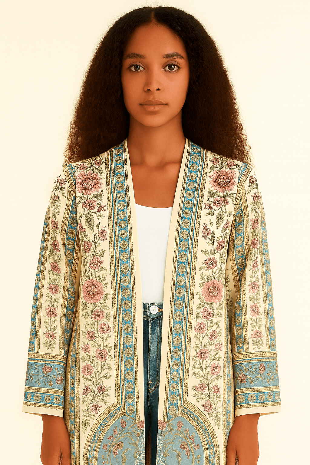 The Sophia Floral Printed Abaya - TAL by The Abaya Lab