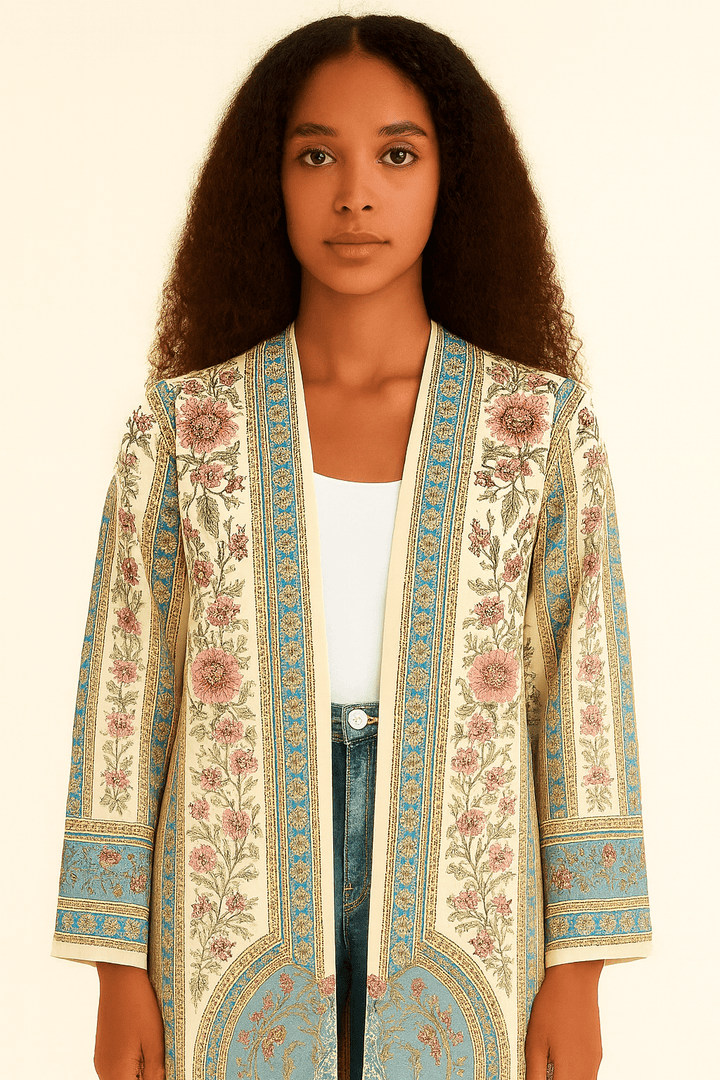 The Sophia Floral Printed Abaya - TAL by The Abaya Lab