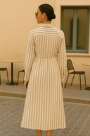 The Striped Casual Dress - The Abaya Lab