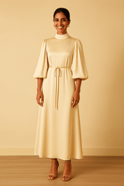 The Studio Cream Dress - The Abaya Lab