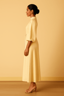 The Studio Cream Dress - The Abaya Lab