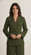 The Suha Tailored Collar Co-Ord Set - TAL by The Abaya Lab