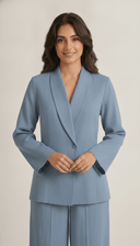 The Suha Tailored Collar Co-Ord Set - TAL by The Abaya Lab