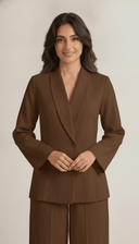 The Suha Tailored Collar Co-Ord Set - TAL by The Abaya Lab