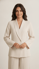 The Suha Tailored Collar Co-Ord Set - TAL by The Abaya Lab