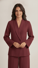 The Suha Tailored Collar Co-Ord Set - TAL by The Abaya Lab