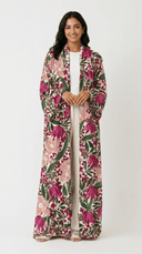 The Suhad Flora Print Open Abaya - TAL by The Abaya Lab