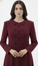 The Suhaila Modern Military Detail Abaya - TAL by The Abaya Lab