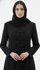 The Suhaila Modern Military Detail Abaya - TAL by The Abaya Lab