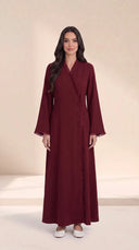 The Sumaya Classic Fringe Edge Abaya - TAL by The Abaya Lab