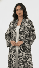The Summaya Zebra Print Open Abaya - TAL by The Abaya Lab