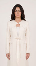 The Tala Tie-Front Panel Abaya - TAL by The Abaya Lab