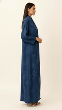 The Taleen Floral Navy Abaya - TAL by The Abaya Lab