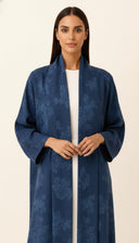 The Taleen Floral Navy Abaya - TAL by The Abaya Lab