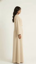 The Tayba Asymmetric Button Detail Abaya - TAL by The Abaya Lab