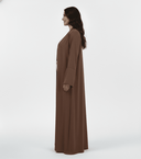 The Thuraya Piped open Abaya - TAL by The Abaya Lab