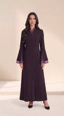 The Urwa Sheer Detail Abaya with Flared Sleeves - TAL by The Abaya Lab