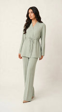 The Wajiha Drawstring Waist Co-Ord Set - TAL by The Abaya Lab