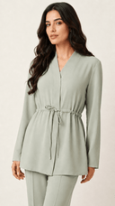 The Wajiha Drawstring Waist Co-Ord Set - TAL by The Abaya Lab