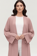 The Wardah Blush Rose Flow Abaya - TAL by The Abaya Lab