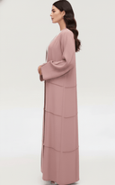 The Wardah Blush Rose Flow Abaya - TAL by The Abaya Lab
