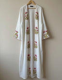 The Wardah Embroidered Floral Front - Close Abaya - TAL by The Abaya Lab