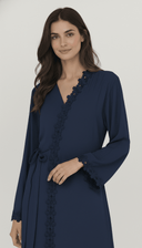 The Wardah Floral Lace Wrap Abaya - TAL by The Abaya Lab