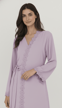 The Wardah Floral Lace Wrap Abaya - TAL by The Abaya Lab