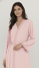 The Wardah Floral Lace Wrap Abaya - TAL by The Abaya Lab