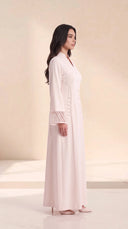 The Wasama Tailored Abaya with Sheer Panel Detailing - TAL by The Abaya Lab
