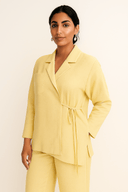 The Yara Buttercream Yellow Modest Travel Set - The Abaya Lab
