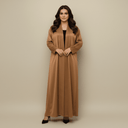 The Yara Buttoned Sleeves Open Abaya - TAL by The Abaya Lab