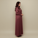 The Yara Buttoned Sleeves Open Abaya - TAL by The Abaya Lab