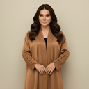 The Yara Buttoned Sleeves Open Abaya - TAL by The Abaya Lab