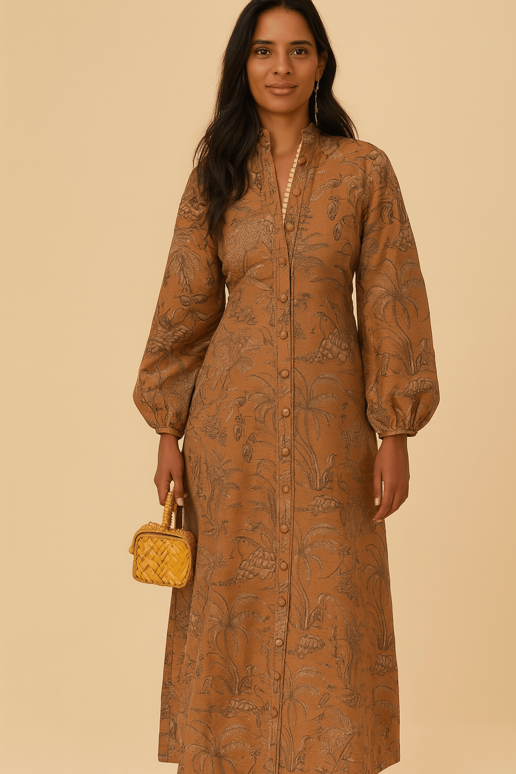 The Yara Terracotta Dress - TAL by The Abaya Lab