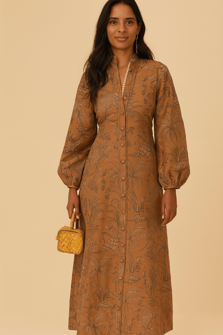 The Yara Terracotta Dress - TAL by The Abaya Lab