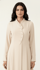 The Yazia Delicate Ruffle Statement Abaya - TAL by The Abaya Lab