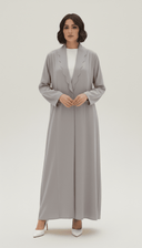 The Yusra Soft Scallop Collar Open Abaya - TAL by The Abaya Lab
