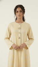 The Zahra Striped Statement Embellishment Abaya - TAL by The Abaya Lab