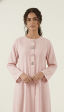 The Zahra Striped Statement Embellishment Abaya - TAL by The Abaya Lab