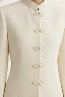 The Zaina Tailored Mandarin Collar Blazer Set - TAL by The Abaya Lab