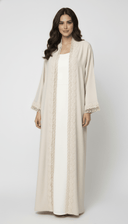 The Zainoor Graceful Lace Accent Abaya - TAL by The Abaya Lab