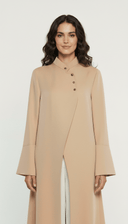 The Zayane Cross - Front and Flared Cuffs Abaya - TAL by The Abaya Lab