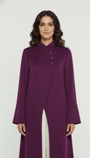 The Zayane Cross - Front and Flared Cuffs Abaya - TAL by The Abaya Lab