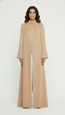 The Zayane Cross - Front and Flared Cuffs Abaya - TAL by The Abaya Lab