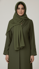 The Zaynah Luxe Collar Detail Abaya - TAL by The Abaya Lab
