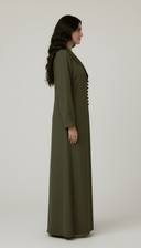 The Zaynah Luxe Collar Detail Abaya - TAL by The Abaya Lab