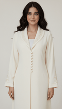 The Zaynah Luxe Collar Detail Abaya - TAL by The Abaya Lab