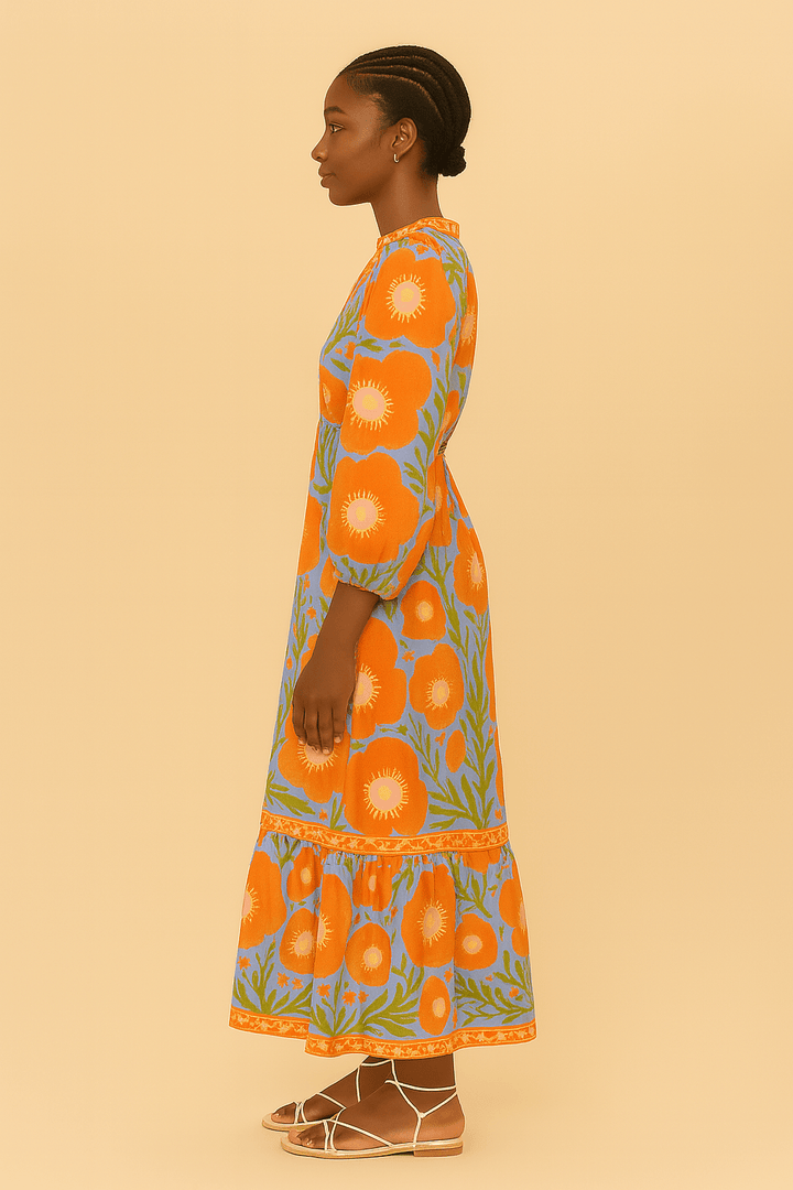 The Zeinab Bold Bloom Floral Dress - TAL by The Abaya Lab